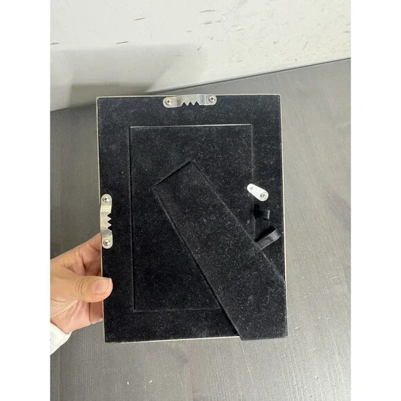 Michael Aram 4x6 Picture Frame Mother of Pearl Mosaic Silver Tone Metal - Picture 4 of 8